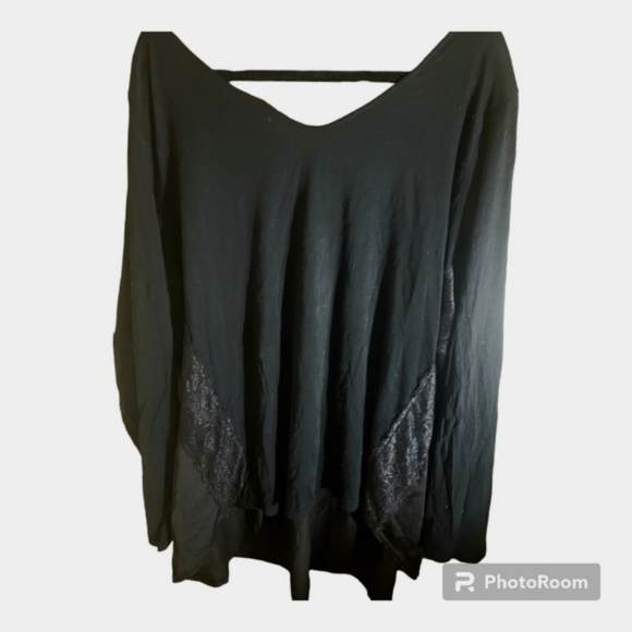Lane Bryant long sleeve  black top womens 26-28 or 4x - Picture 3 of 6